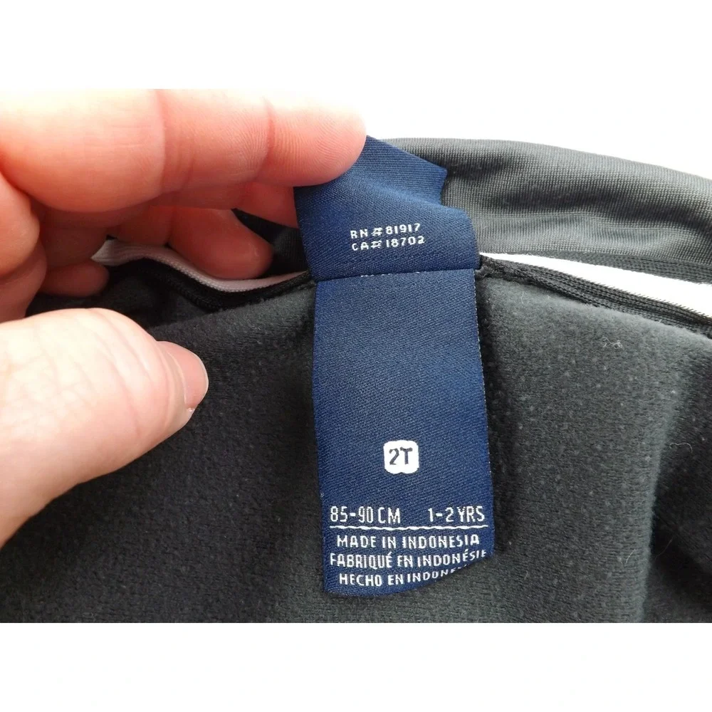 Nike Jacket Boy's Size 2T Toddler Gray/Orange‎ Zip Up Pockets Just Do It Graphic